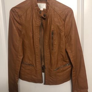 Faux leather jacket -Xhilaration (large)